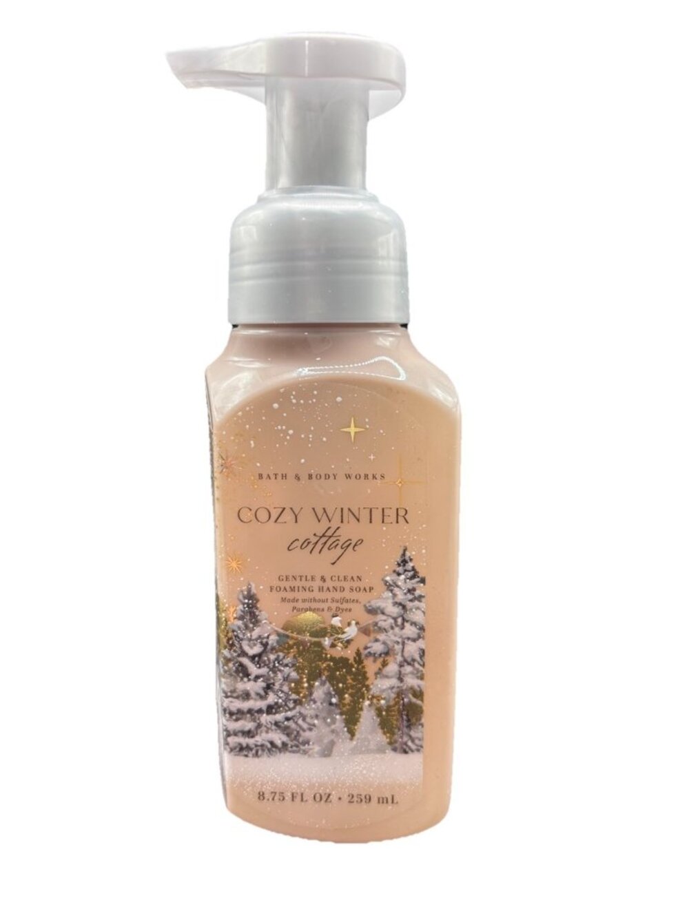 Bath & Body Works Cozy Winter Cottage Gentle Foaming Hand Soap 8.75 oz Christmas